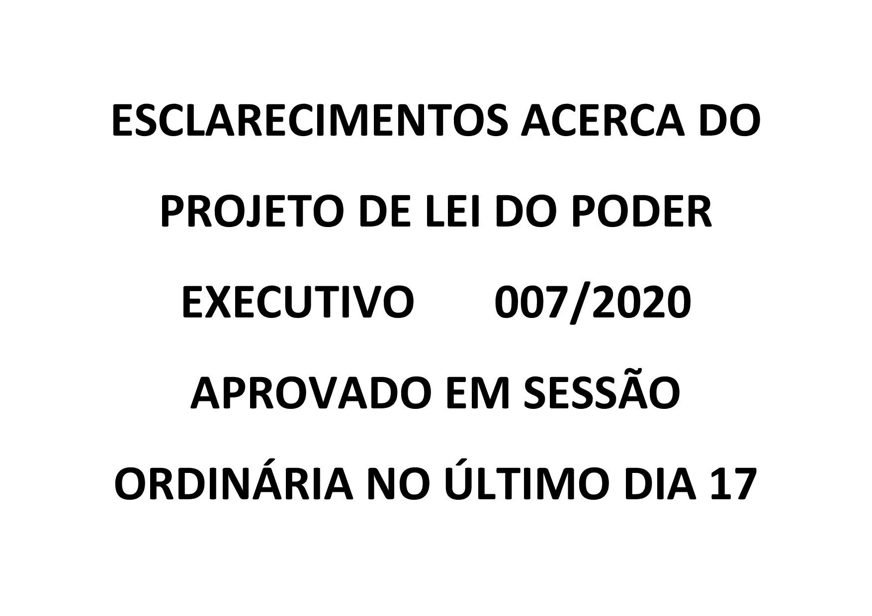 Nota de Esclarecimento